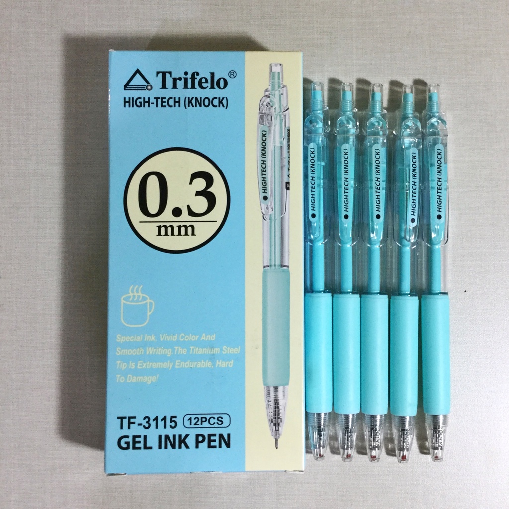 

(PAK) Pulpen Hi-Tech Trifelo TF-3115 0.3mm / Bolpoin Hi-Tech Trifelo 0.3mm / Tinta Hitam
