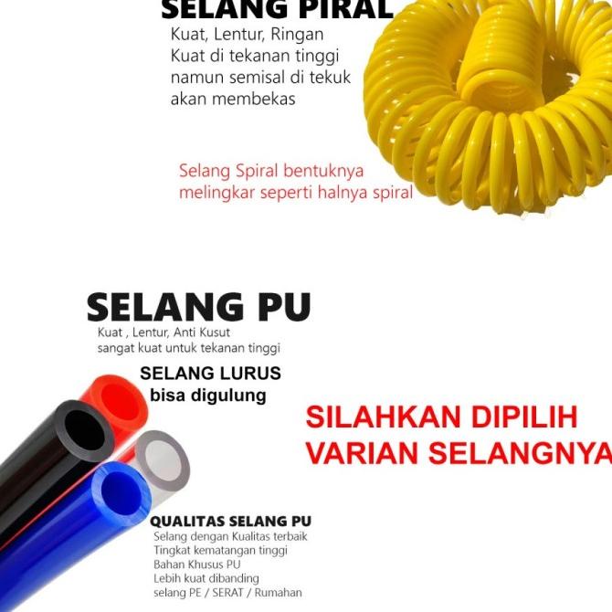 Paket Pompa Box Cuci Ac Portabel Selang Spiral 12M Nozzle Apolo - V1