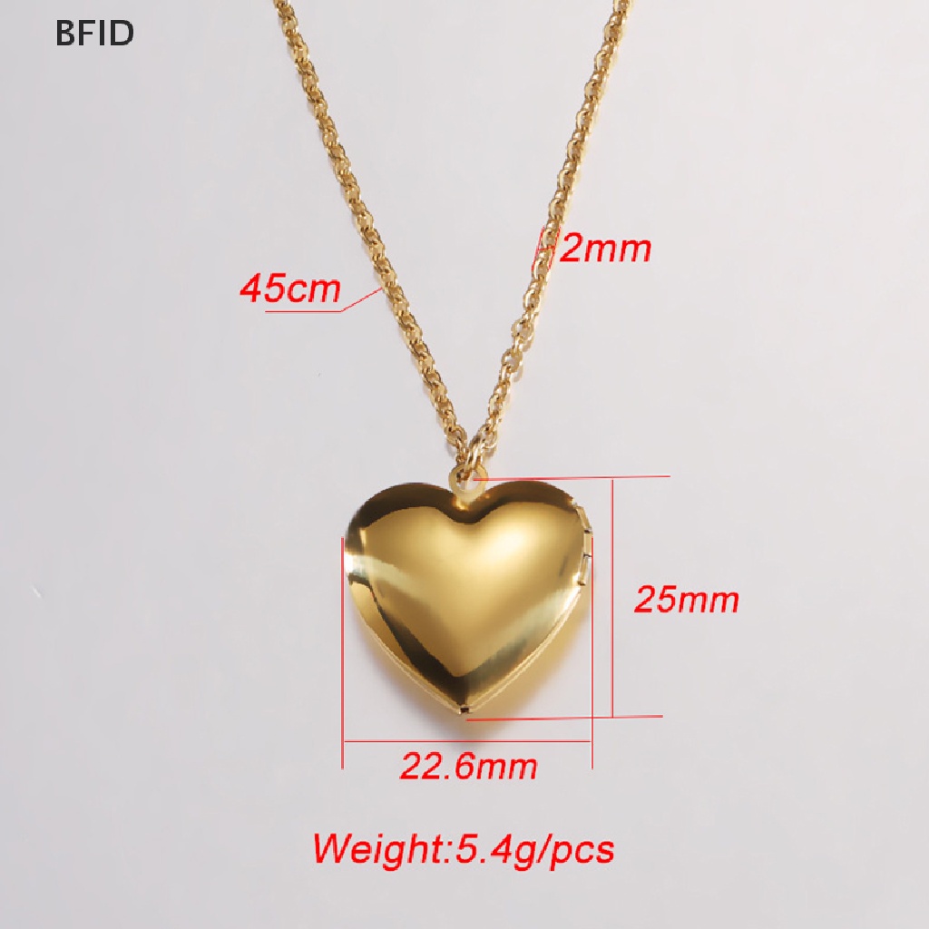 [BFID] Kalung Liontin Liontin Hati Untuk Wanita frame Foto Valene lovers Necklace [ID]