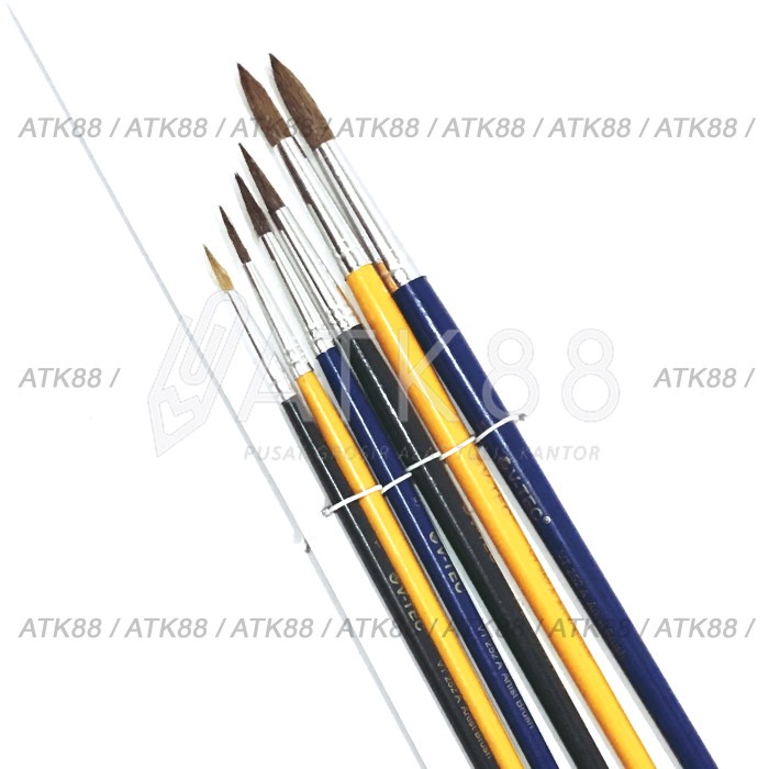 

Kulu Kuas V-Tec Artist Brushes Vt-252 A/6 Set 6