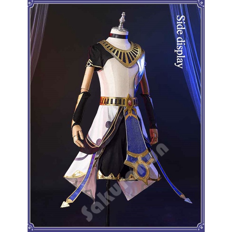 Game Genshin Impact Cyno Cosplay Costume Men Combat Uniform Boy Costume Halloween Cyno Cosplay Costume Full Set