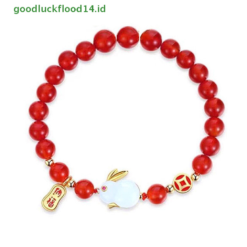 [GOOGFOUR] Fashion Kelinci Lucu Liontin Gelang Kalung Untuk Wanita Pria Adjustable Bracelets Good LuckNew Year Jewelry Hadiah Pesta Ulang Tahun [TOP]