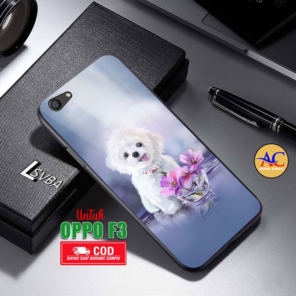 Case Hp Softcase Glossy Oppo F3 DG Casing Silikon Handphone Pelindung Kamera