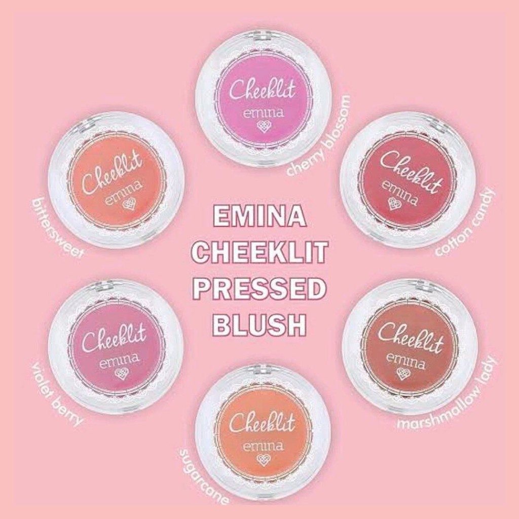 MFI - EMINA CHEEK LIT PRESSED BLUSH ON 3,5GR/CATTON CANDY/MASHMALLOW LADY