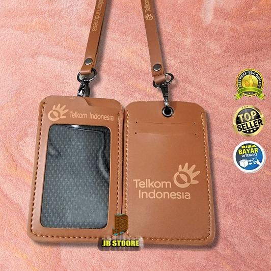 

빠 Tempat Id Card TELKOM Gantung Kalung Kulit / Id Card Holder Telkom Kalung Kulit / Name Tag Holder telkom tali kulit Best
