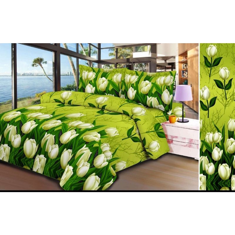 Sprei 180*200 Free 2sarban+1sarGul Tidak Luntur