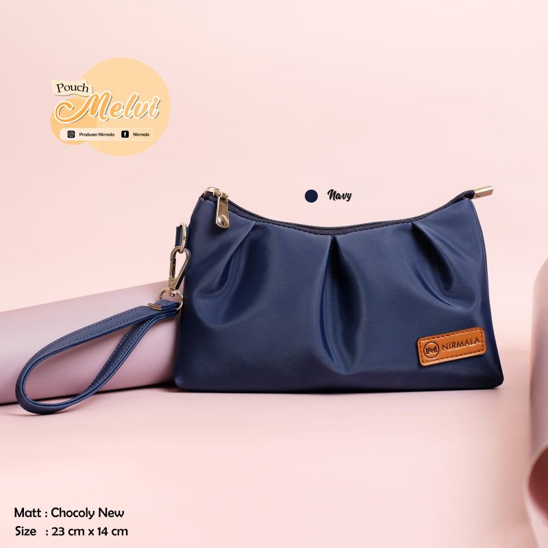 POUCH MELVI BY NIRMALA BAHAN CHOCOLY ANTI AIR PREMIUM WATERPROOF