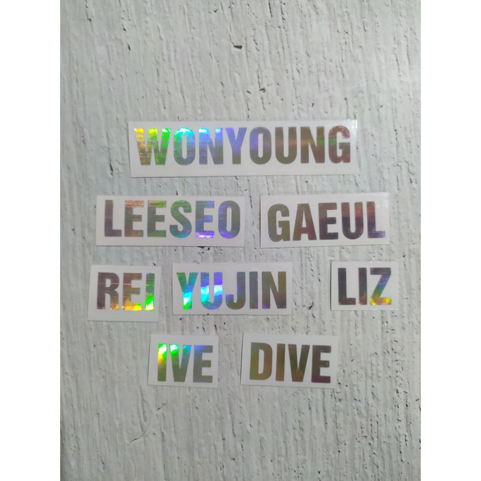 

IVE - Sticker Hologram Nama Member