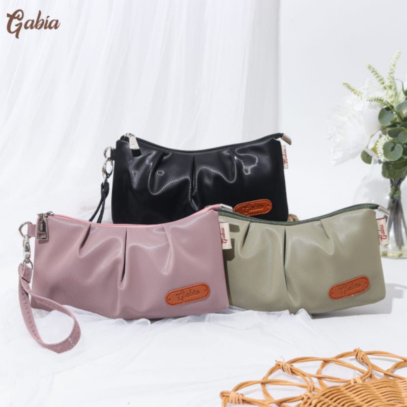 LUBY STRIPE By Gabia Pouch Anti Air Mengkilap, Pouch Handphone