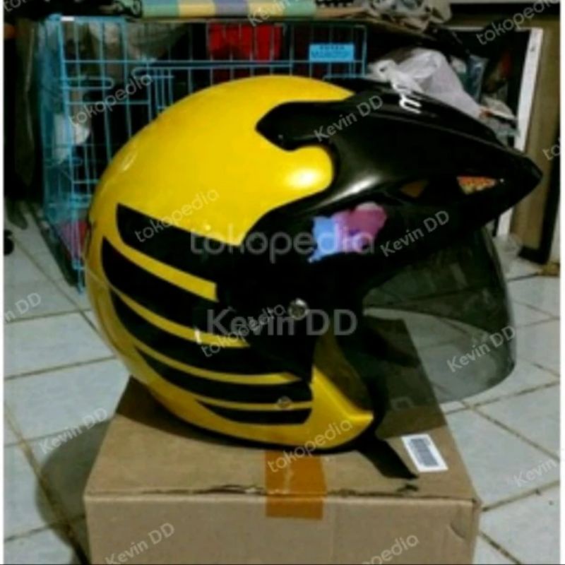 Pelindung Kepala-Kabuto-Helem-Helmet-Helm Maxim Bike Food Driver-Helm Ojol-Helm Ojek Online- Bike Dr