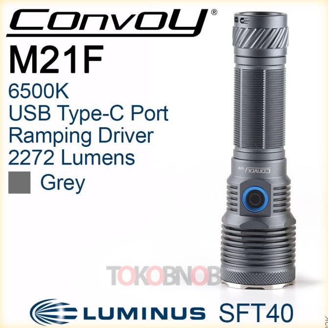 Convoy M21F Luminus SFT40 Ramping Driver Flashlight - Senter LED