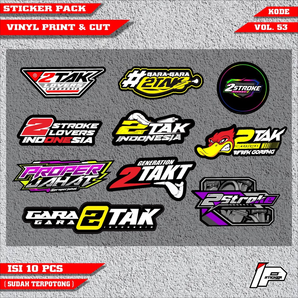 (COD) STICKER PACK DISTRO CUTTING sticker motor variasi Racing terbaru STICKER PACK DISTRO CUTTING d