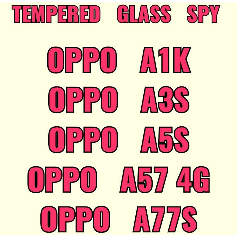 Tempered Glass Ceramic Matte Privacy Anti Spy Oppo A1K Oppo A3S Oppo A5S Oppo A57 4G Oppo A77S