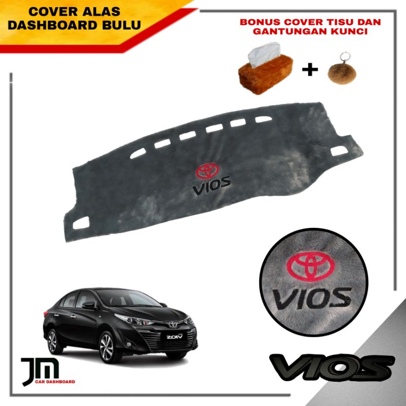 cover alas karpet pelindung dashboard mobil toyota VIOS limo new 2013-2024 bulu bordir custom nama