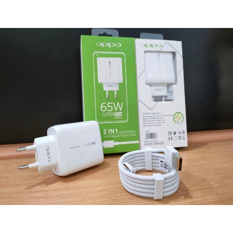 Charger Oppo TYPE-C 65W 1USB MG SUPER VOOC Casan OPPO 65W TIPE C Fast Charging Original MG