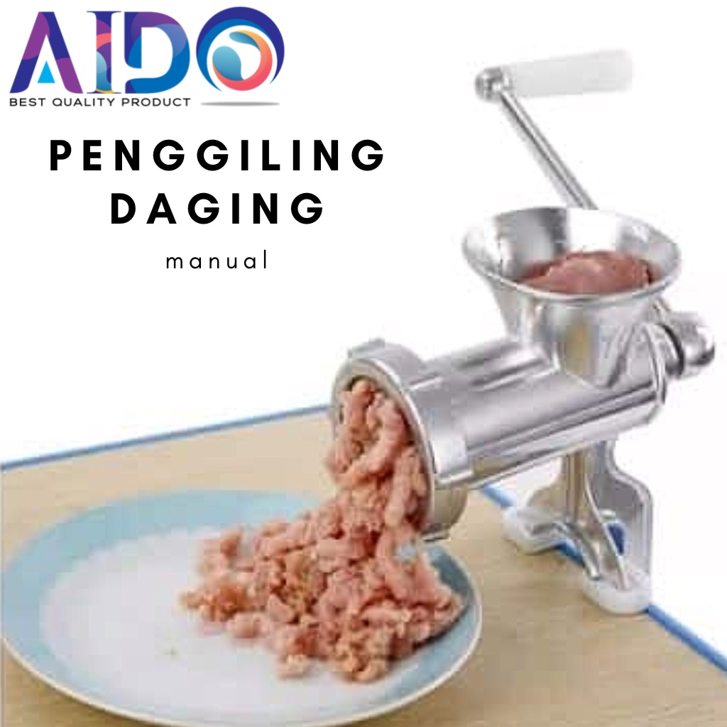 Alat Penggiling Gilingan Daging 8712 Meat Mincer Manual Besi Gilingan Daging Alat Penggiling Meat Mincer Nomor 12