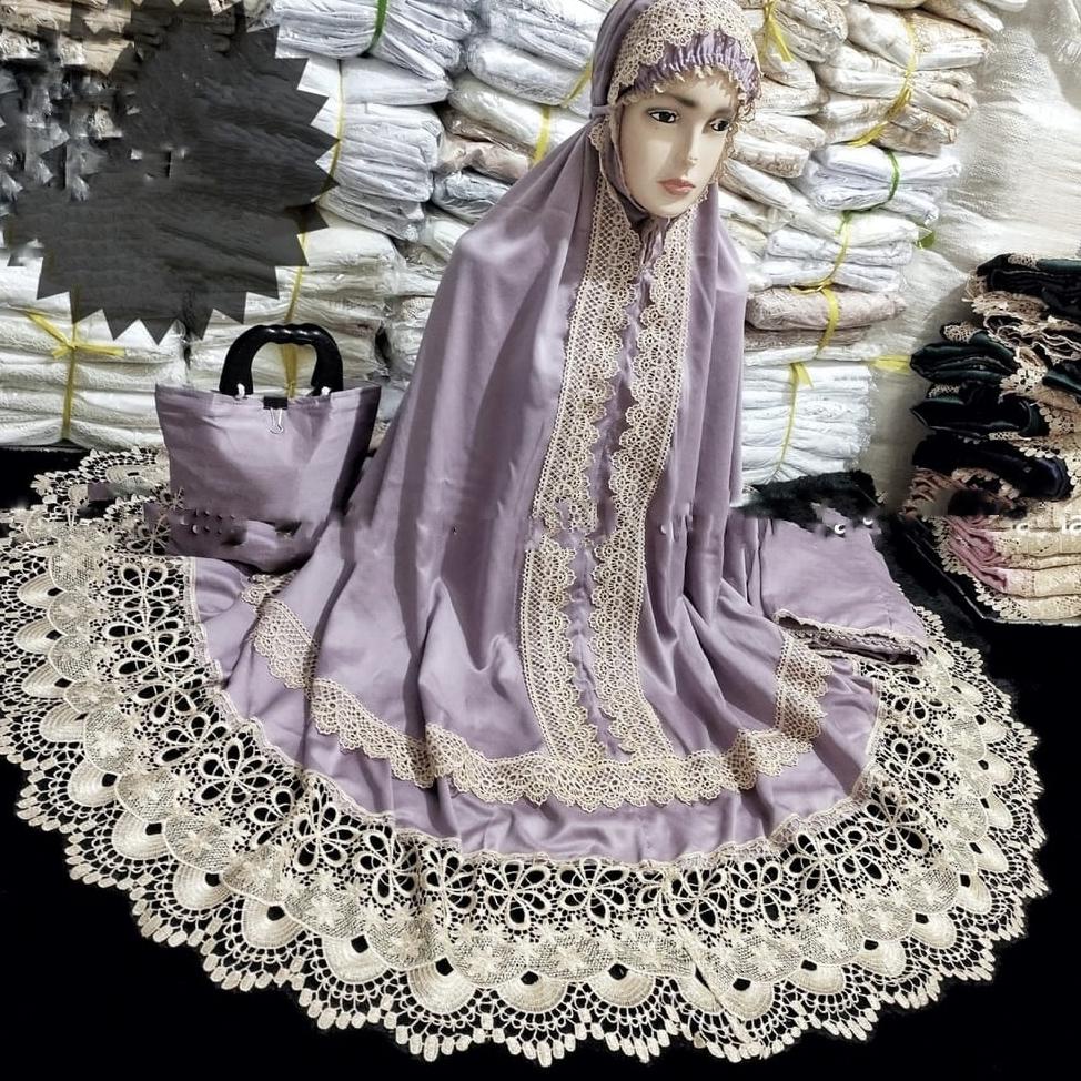 GOG.05Ja23l ‣ COD Mukena dewasa DINA  ikatan cinta jumbo kd full renda seroja terbaru mukena prada p