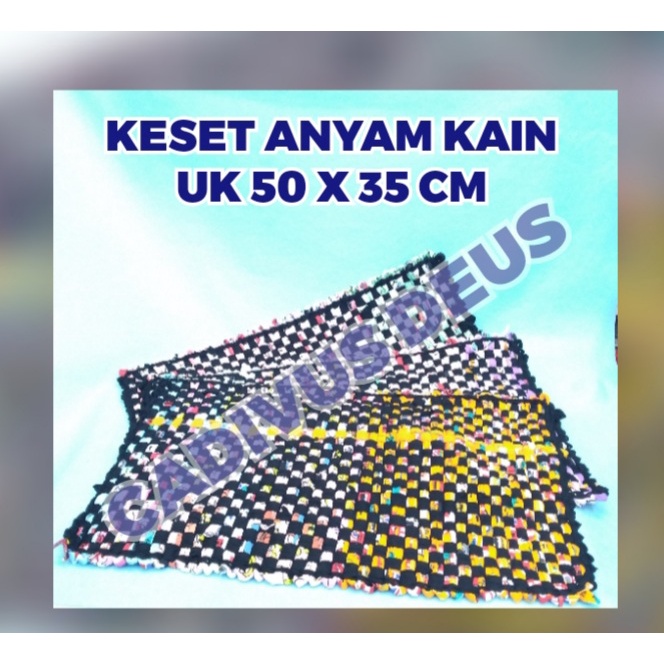 KESET KAIN - KESET ANYAM RAJUT KAIN - UK 50 X 35 CM