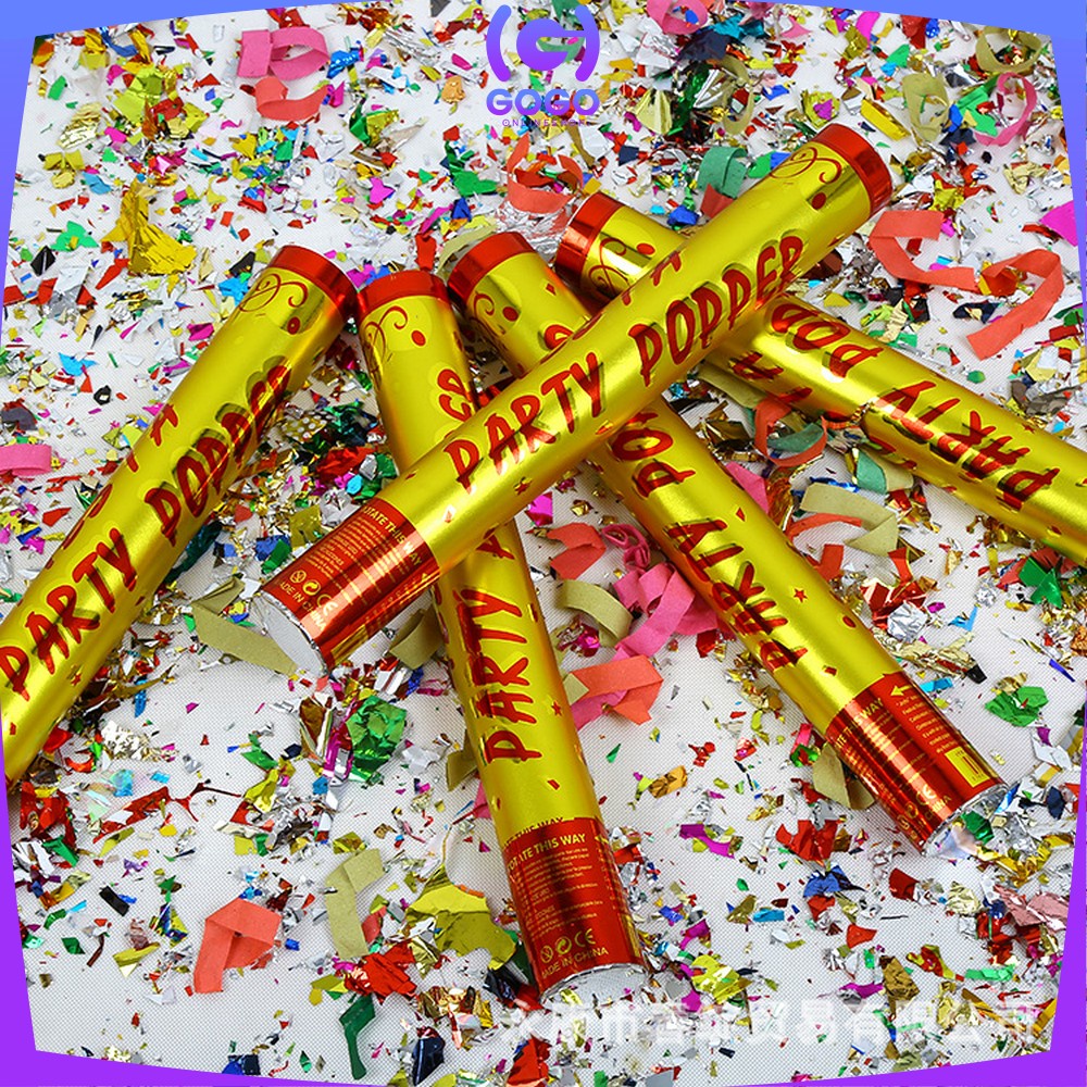 GOGO-C785 Confetti Popper / Party Popper Ulang Tahun &amp; Wedding / Petasan Pesta Semburan Kertas Warna Warni / Souvenir Pesta