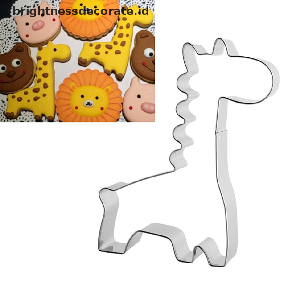 [Birth] Animal Giraffe Cookie Biscuit Cutter Kue Pastry Roti Cetakan Mold Alat Baking [ID]