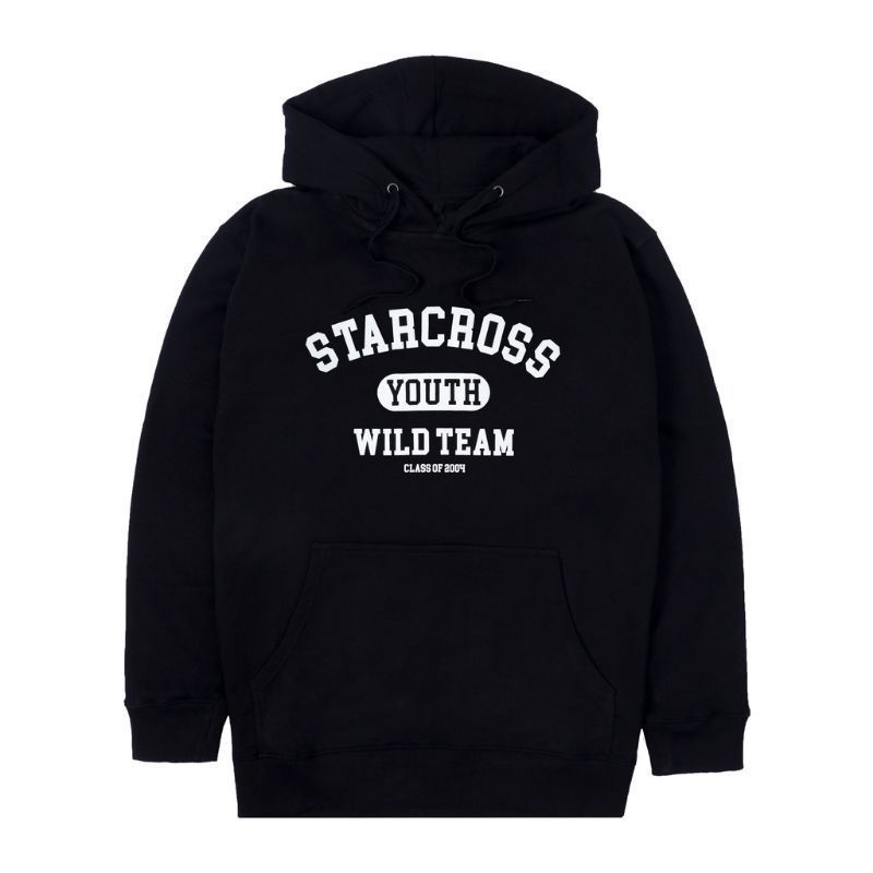 STARCROSS HOODIE PULLOVER ALFA BLACK SWEATER DISTRO PRIA