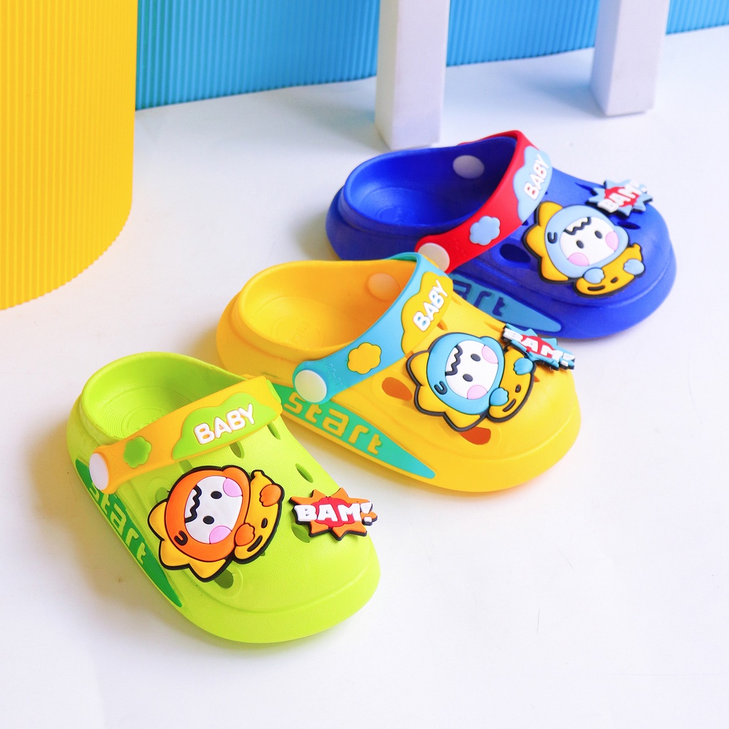 PROMO 10.10 PUNCAK Okaybaby B261 Sendal Sandal Slop Import Anak Laki-laki Perempuan Karakter Lucu