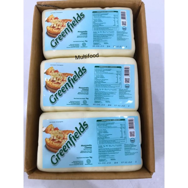 

Keju Mozarella Greenfields 1kg / Greenfields mozarella cheese / keju mozarella