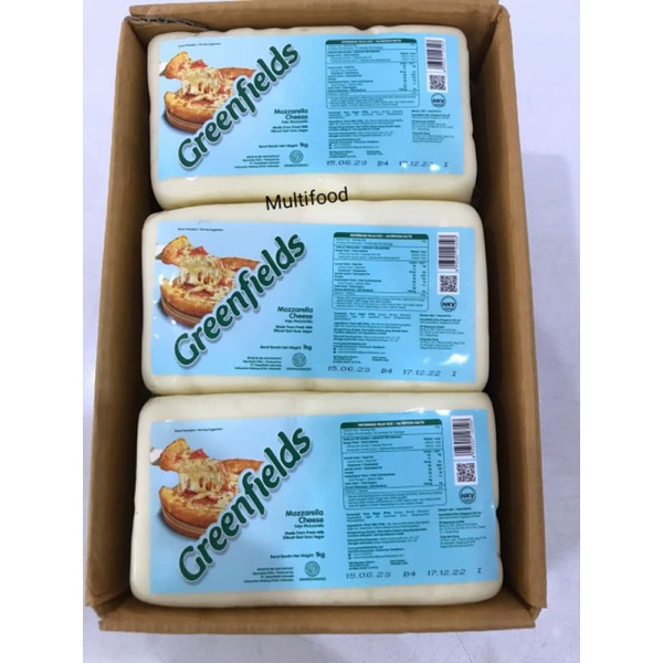 Keju Mozarella Greenfields 1kg / Greenfields mozarella cheese / keju mozarella