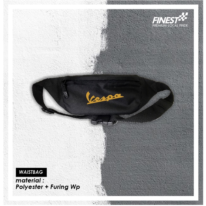 Tas Selempang Waistbag Vespa Custom Kualitas Distro Termurah