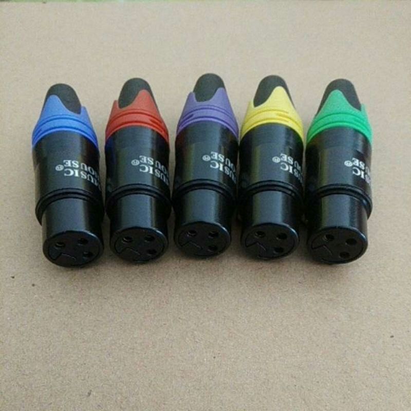 soket Canon 3pin female/Soket mic xlr 3pin female