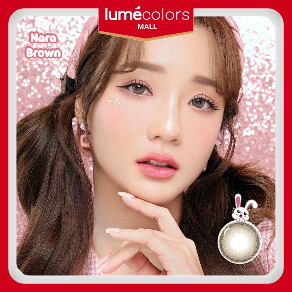 Pink Rabbit Softlens Minus Nara Brown Soflens Coklat