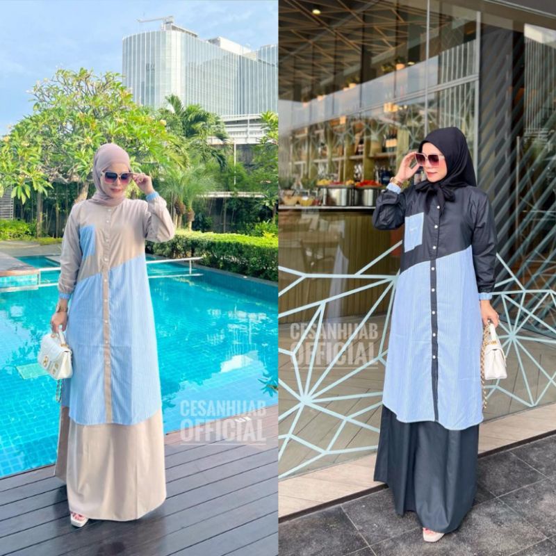 GAMIS DAISI DRESS CESANHIJAB CESAN HIJAB OFFICIAL ORIGINAL || MOUNEERASHOP