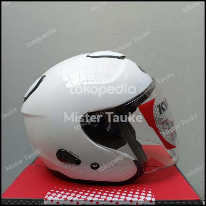 Helm Kyt Kyoto Putih Solid/White Original