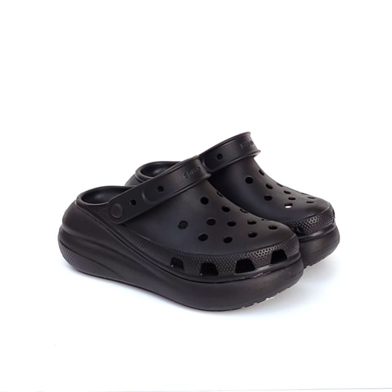 Crocs Crush Clog Classic Platform Sandal Tinggi Terbaru Wanita Slop Sepatu High Karet Jumbo Kekinian not Bae