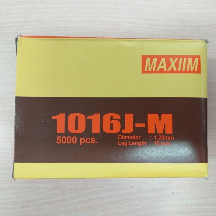 

Maxiim Maxim Mata Staples U 1016J Mesin Air Nailer Staples 16mm