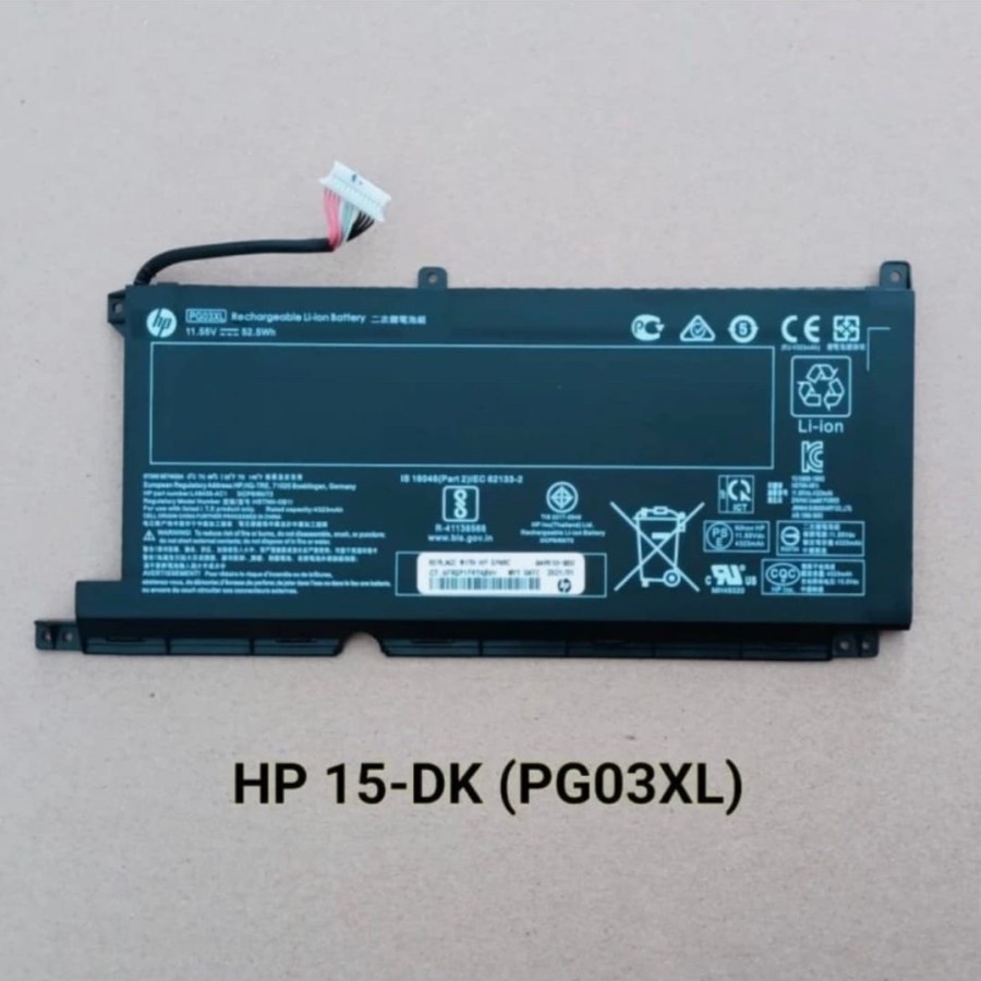 Baterai Hp PG03XL HSTNN-DB9G L48495-005 L48430-AC1 L4830-AC2TPN-141