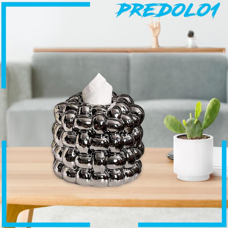 [Predolo1] Napkin Holder Organizer Kotak Tisu Keramik Holder Chic Untuk Dekorasi Ruang Tamu