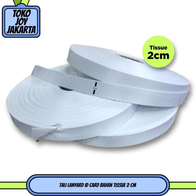

HOT PROMO Tali Tissue 2cm Lanyard ID card Bahan Tissue 2 cm Bahan Id Card