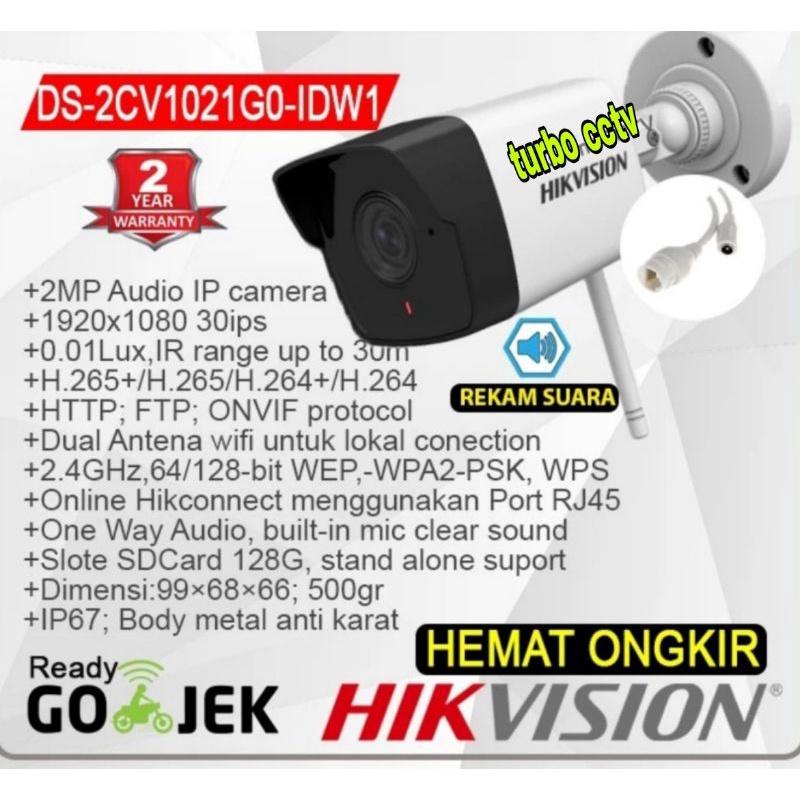 Ds-2Cv1021Go-Idw1 Hikvision Ip Camera Cctv Outdoor 2Mp Wireless Mmc Berkualitas Best Seller