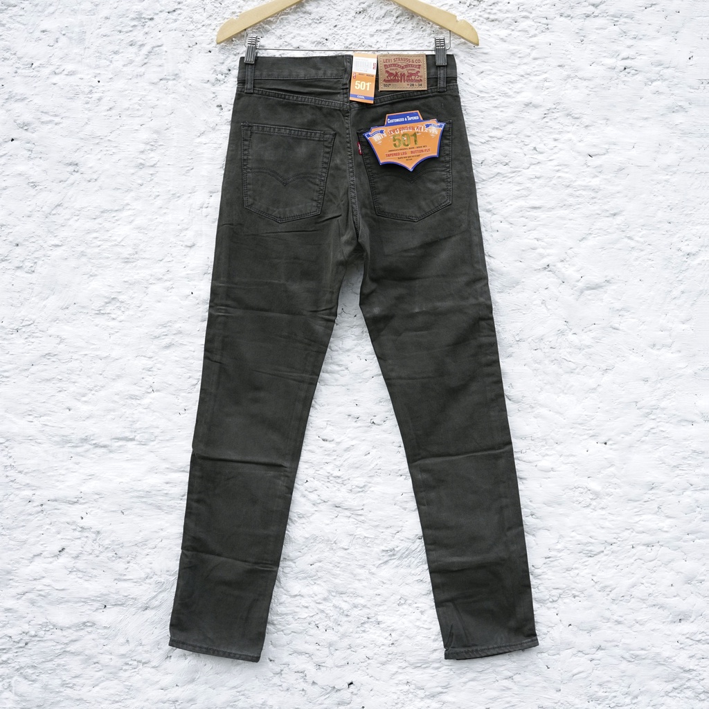 Levi's 501 Japan Kanvas | Celana Panjang Pria | Dark Green