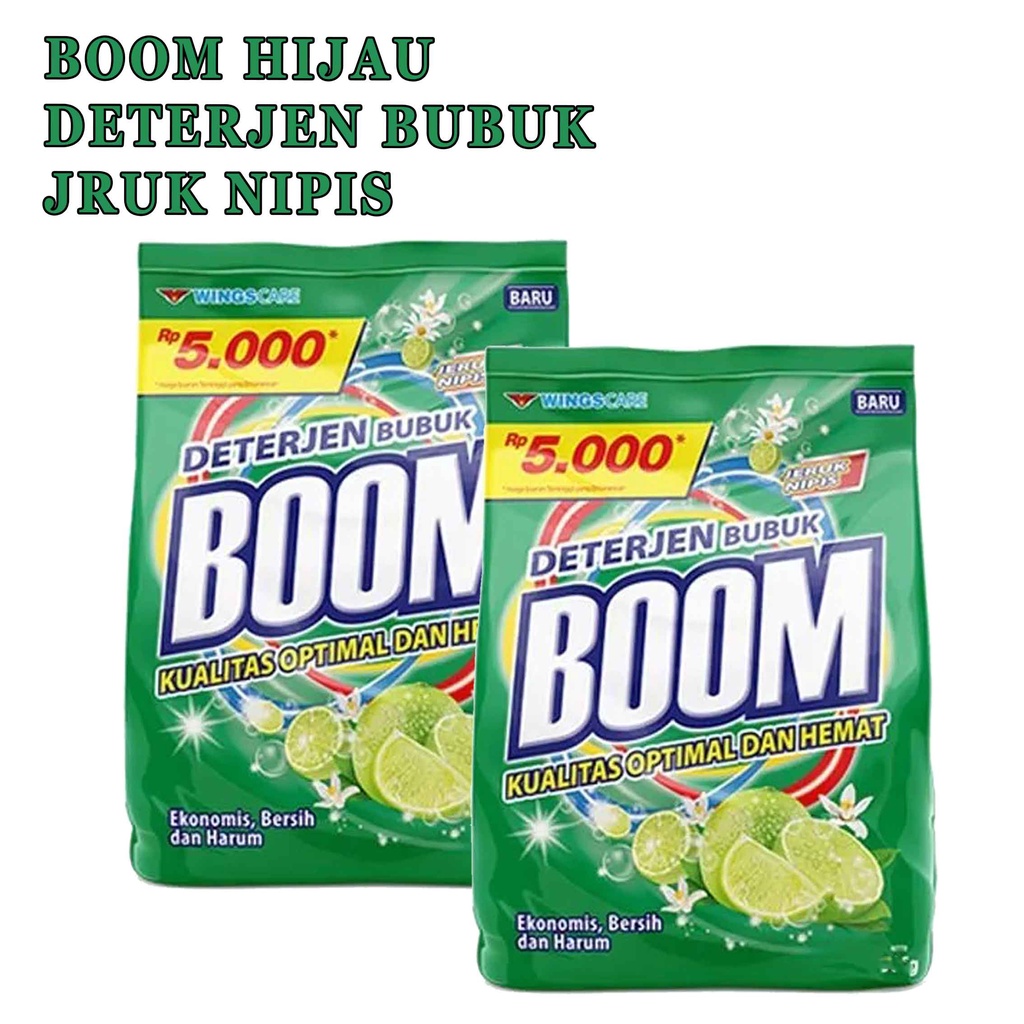 Deterjen Ekonomi Boom* Dertejen Bubuk* Deterjen Ekonomi* 280g