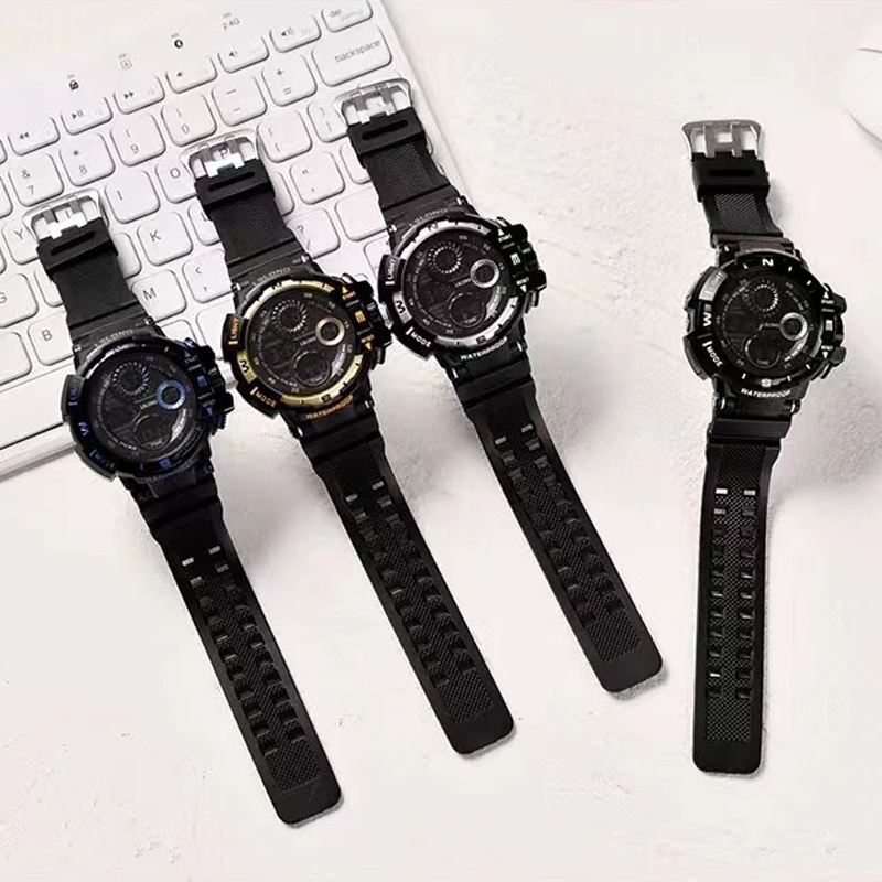 Jam Tangan Sport Pria Digital Multifunctional Electric Luminous Waterproof Fashion Import
