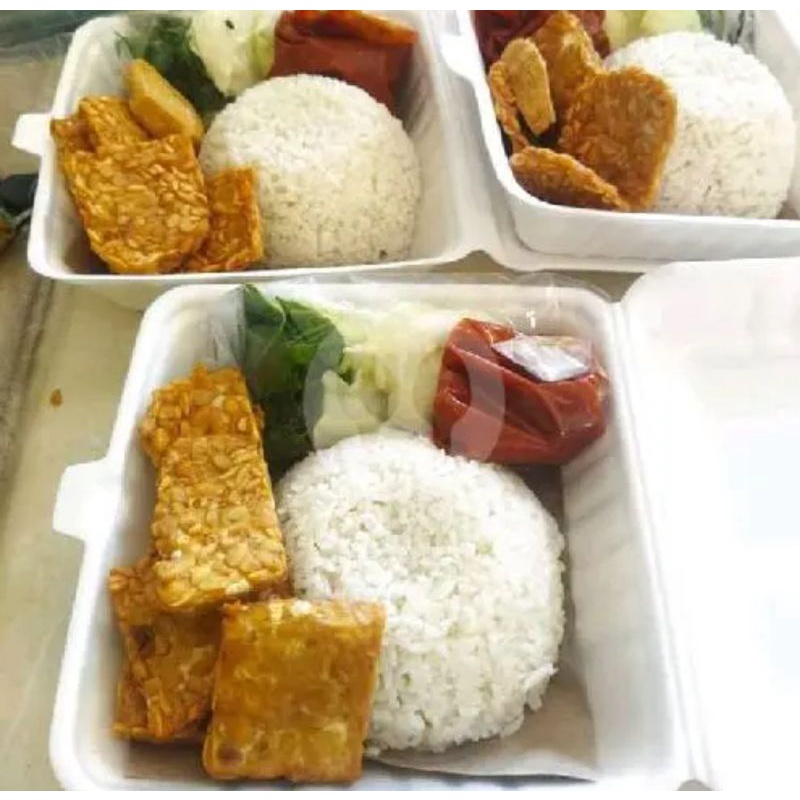 

Lalapan tempe penyet