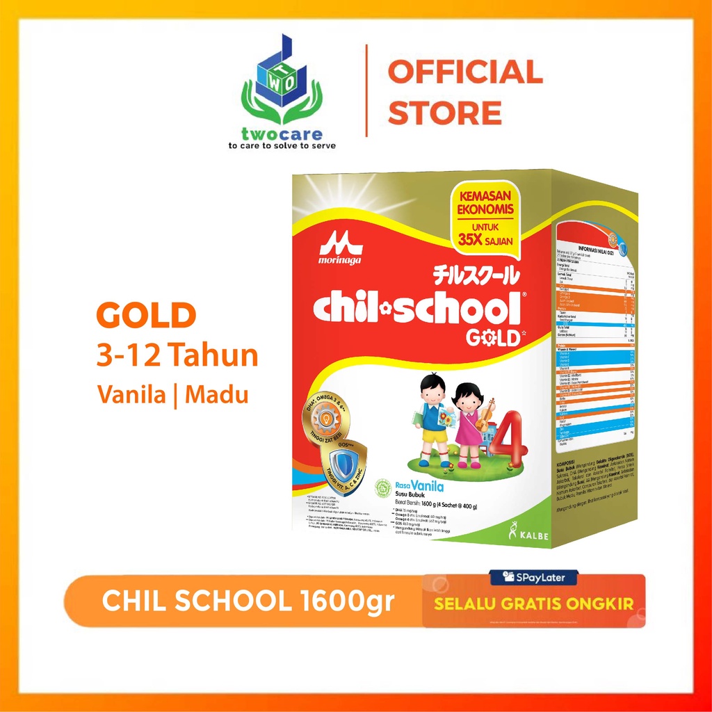 Morinaga Chil School Gold 1600 gr - Susu Pertumbuhan Anak