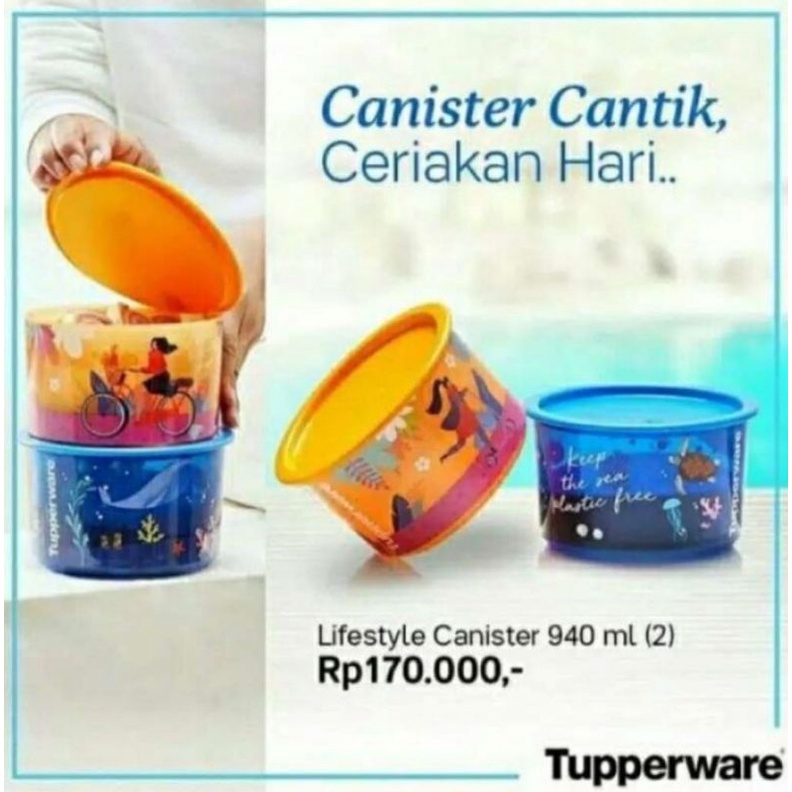 toples lifestyle canister by tupperware