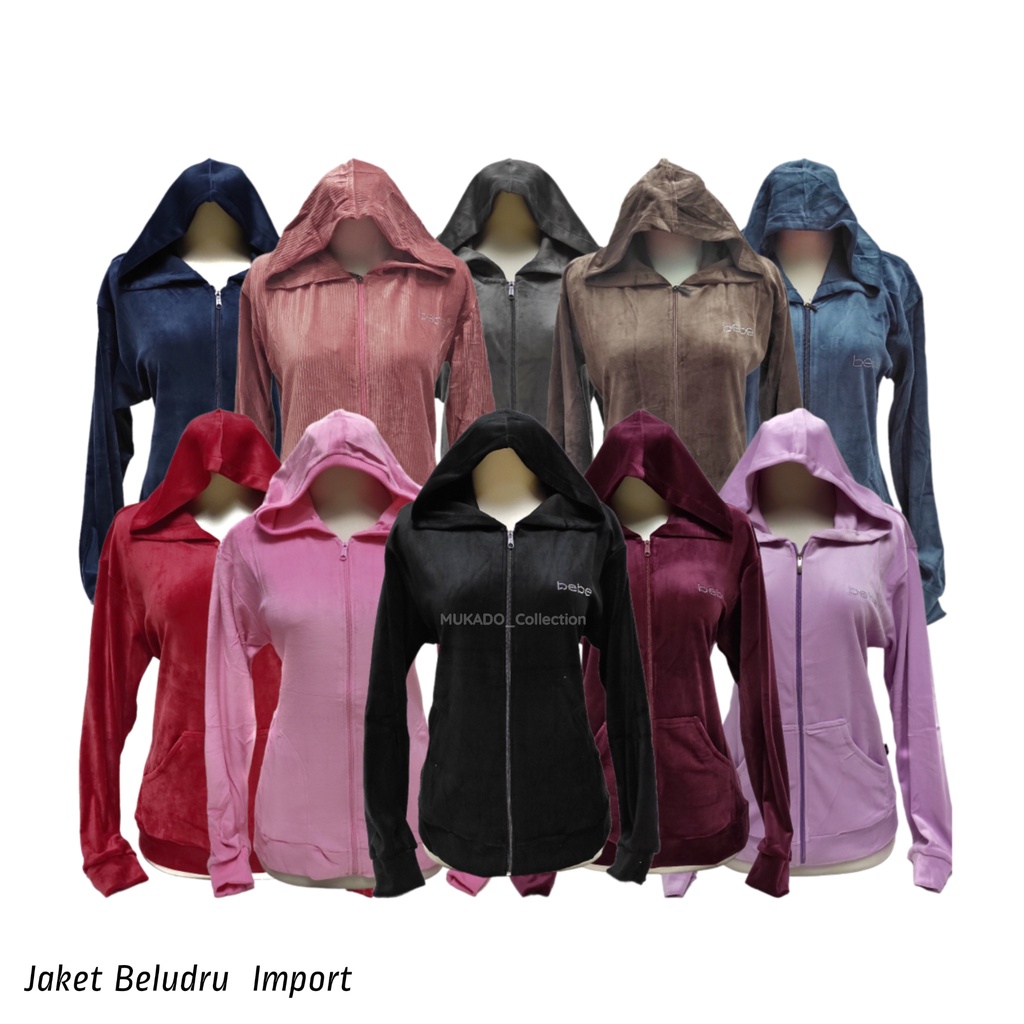 Jaket beludru bebe import