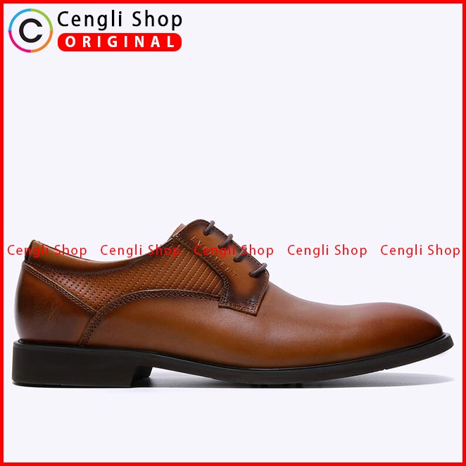 EM90 SEPATU PANTOFEL EVERBEST PRIA ORIGINAL FORMAL KULIT ASLI BRANDED COKLAT BROWN