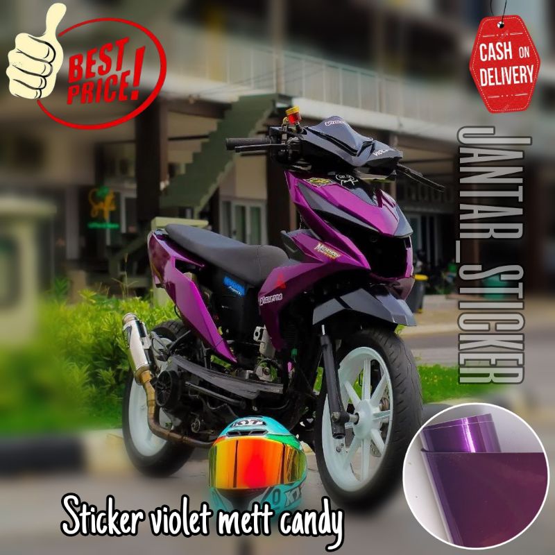 Stiker skotlet candy ungu violet sticker skotlet motor purple candy stiker motor candy scotlite moto