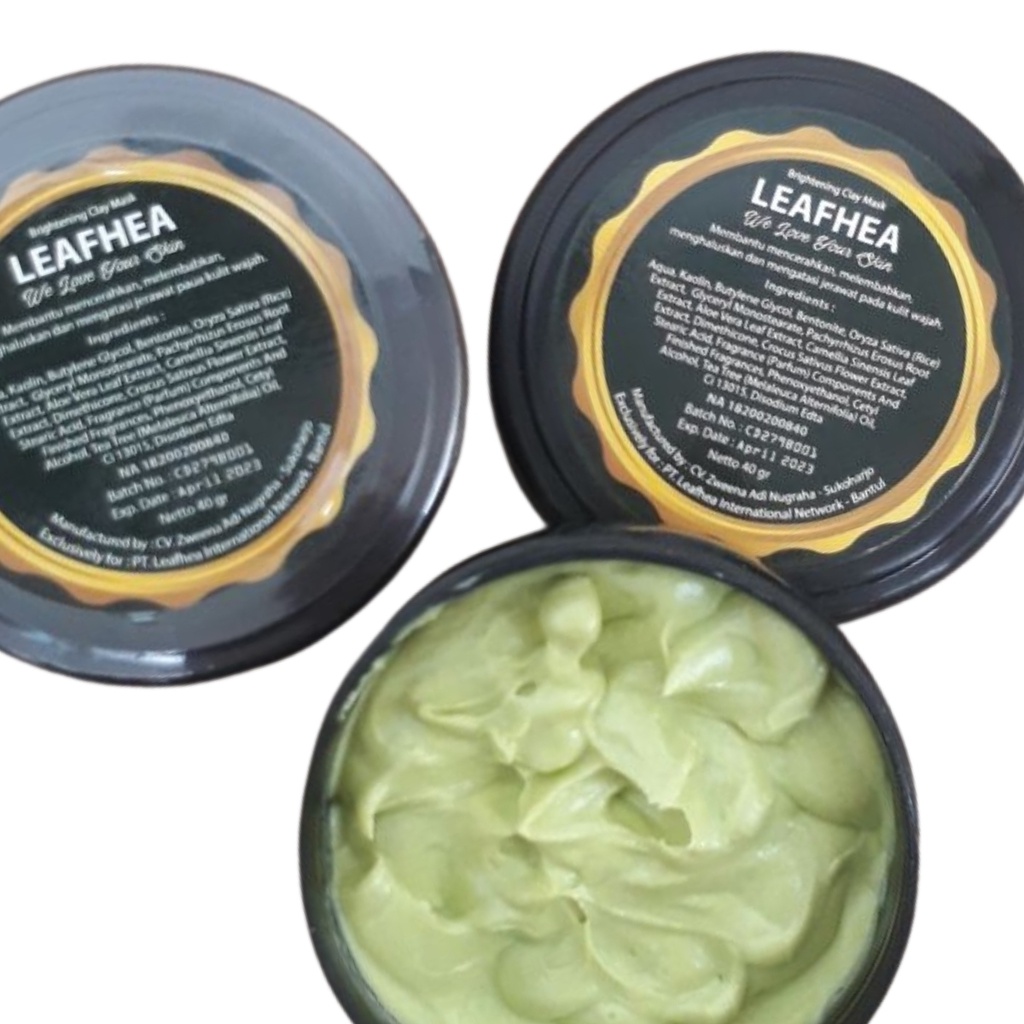 Clay Mask Leafhea - Masker wajah Leafhea | Original