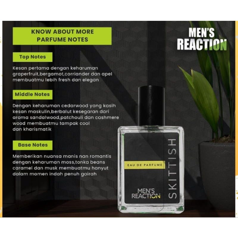 (FREE PARFUM) Men's Reaction Parfum Skittish